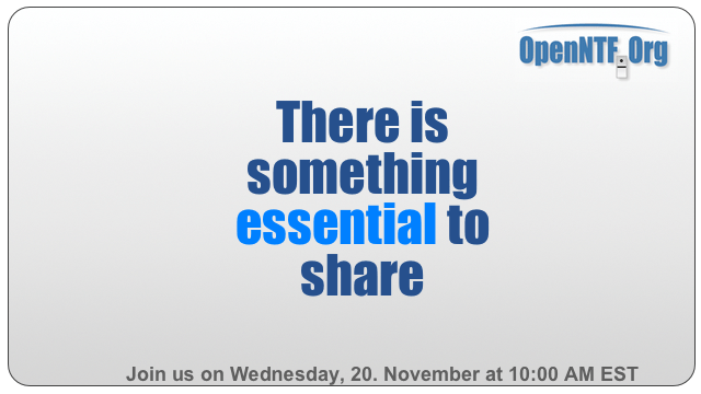 Join us ... there is something essentials to share